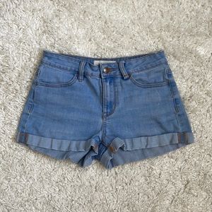 PACSUN • Super Stretch Shortie Denim Shorts W25